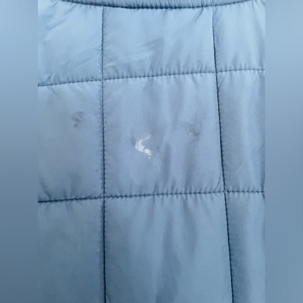 Utilitarian Voyager Blue Quilted Puffer Jacket Fleece Lined Men’s Medium - Picture 12 of 14